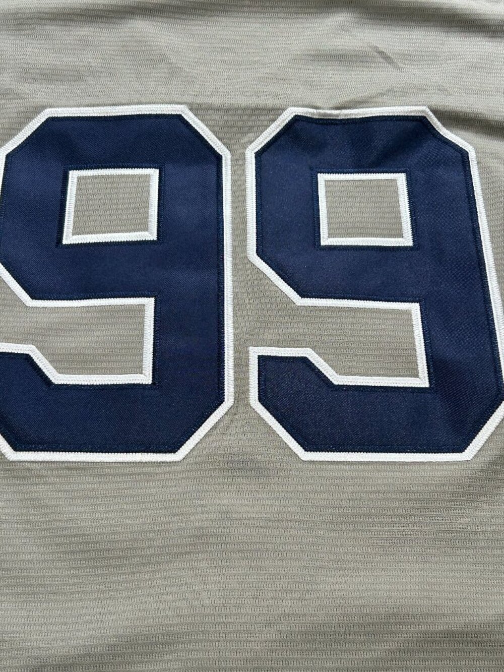 Men's New York Yankees Aaron Judge Nike Gray Road Limited Player Jersey Large